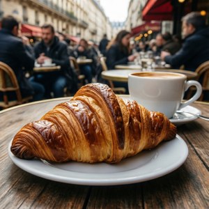 Parisian Cafe Breakfast
