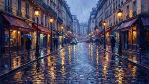 Parisian Night Rain