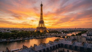Parisian Sunset Romance