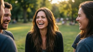 Park Laughter Candid