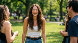 Park Laughter Candid