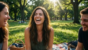 Park Laughter Candid