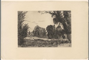 Park met poel te Richmond