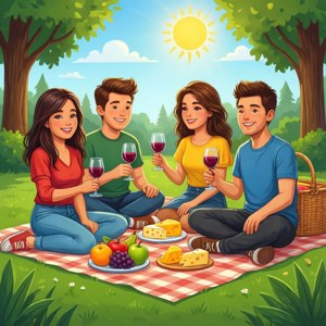 Park Picnic with Friends