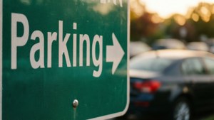 Parking Arrow Golden Hour
