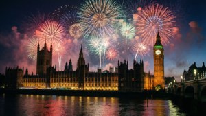 Parliament Fireworks Silhouette