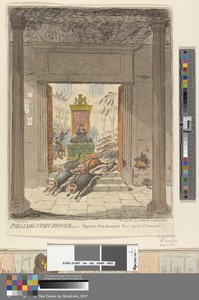 Parliamentary-Reform, - or - Opposition-Rats, Leaving the House They Had Undermined