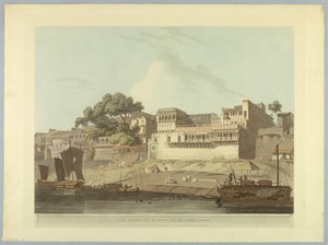 Part of the City of Patna, on the River Ganges, from "Oriental Scenery: Twenty Four Views in Hindoostan"