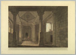 Part of the Interior of an Hindoo Temple, At Deo, In Bahar, from "Oriental Scenery: Twenty Four Views in Hindoostan"