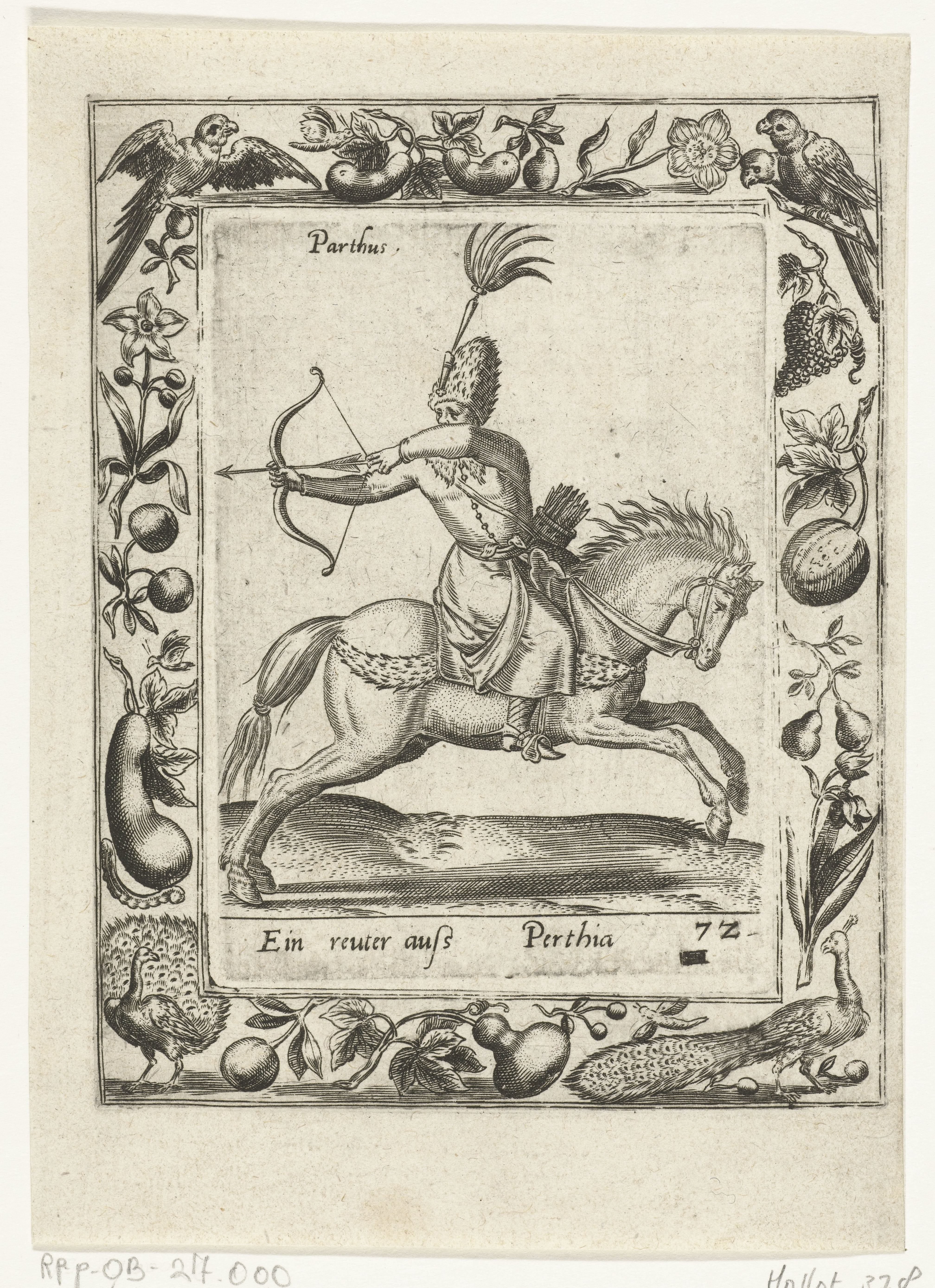 Parthische ruiter by Abraham de Bruyn
