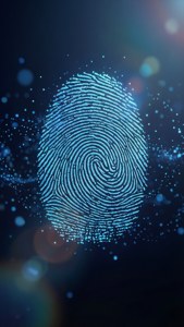Particle Fingerprint Blue