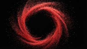 Particle Red Circle Swirl