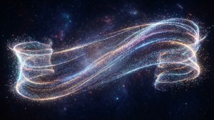 Particle Ribbon Banner