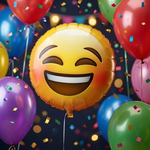 Party Balloon Wow Emoji