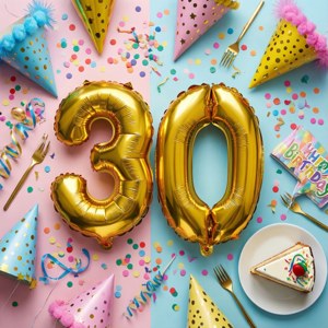Party Flat Lay 30th