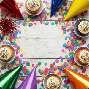 Party Table Flat Lay