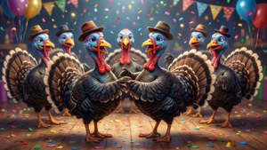 Party Turkeys Dancing