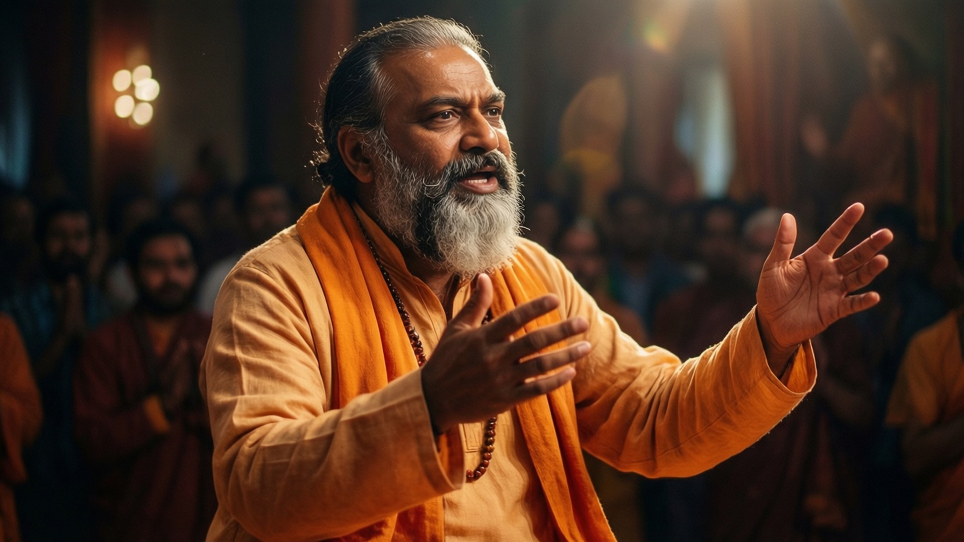 Passionate Satsang Discourse by Wallpapers.art Studio