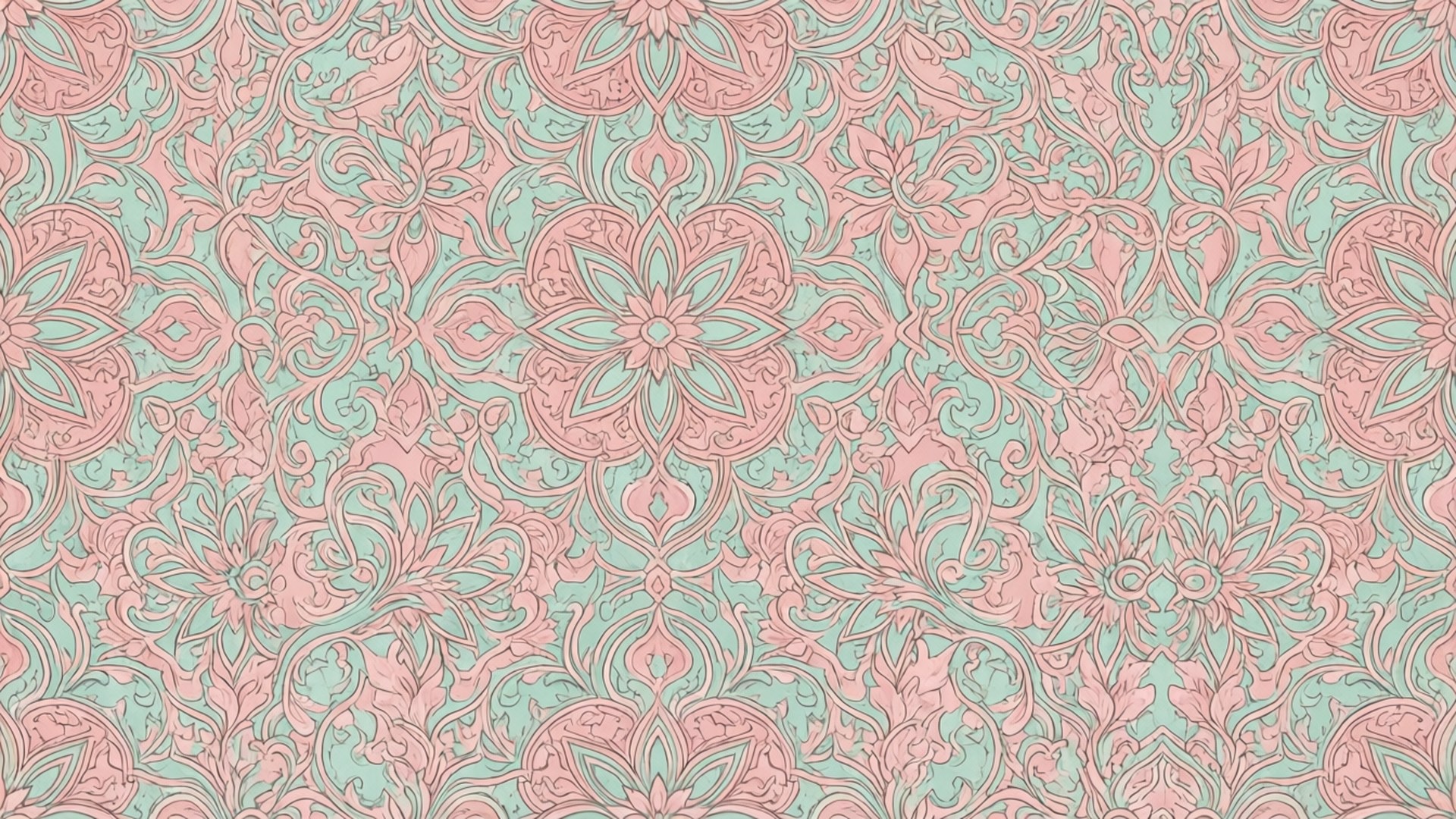 Pastel Arabesque Dreams by Wallpapers.art Studio