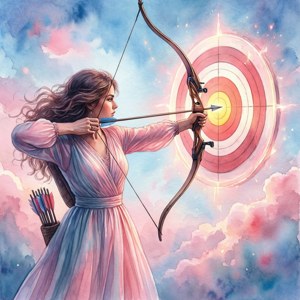 Pastel Archer Target