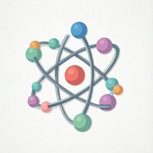 Pastel Atom Shapes
