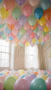 Pastel Balloon Ceiling