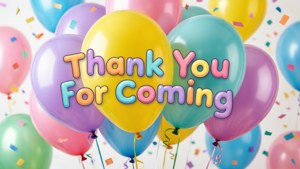 Pastel Balloons Celebration