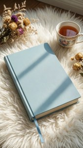 Pastel Book on Rug