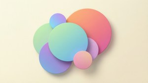 Pastel Circles Overlap