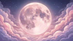 Pastel Cloud Moon