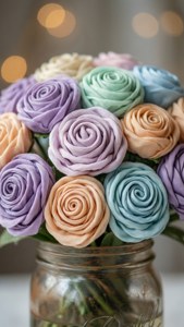 Pastel Fabric Bouquet