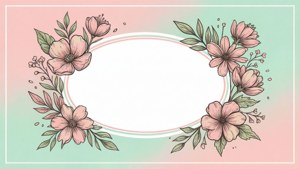 Pastel Floral Banner