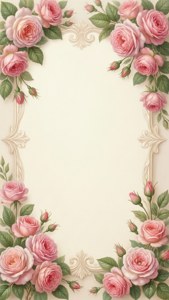Pastel Floral Border