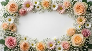 Pastel Floral Border