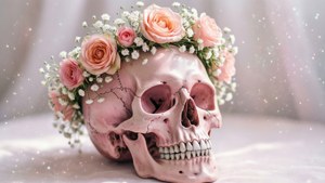 Pastel Floral Skull