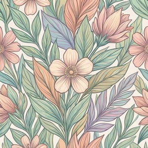 Pastel Floral SVG