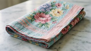 Pastel Floral Tea Towel