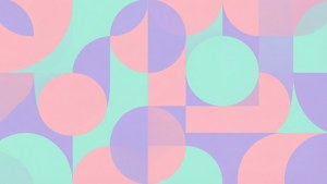 Pastel Geometric Circles