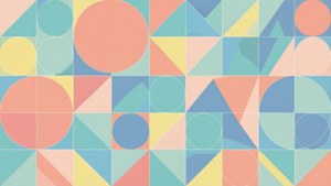 Pastel Geometric SVG Pattern