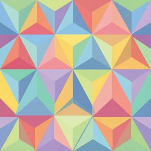 Pastel Geometric Tile