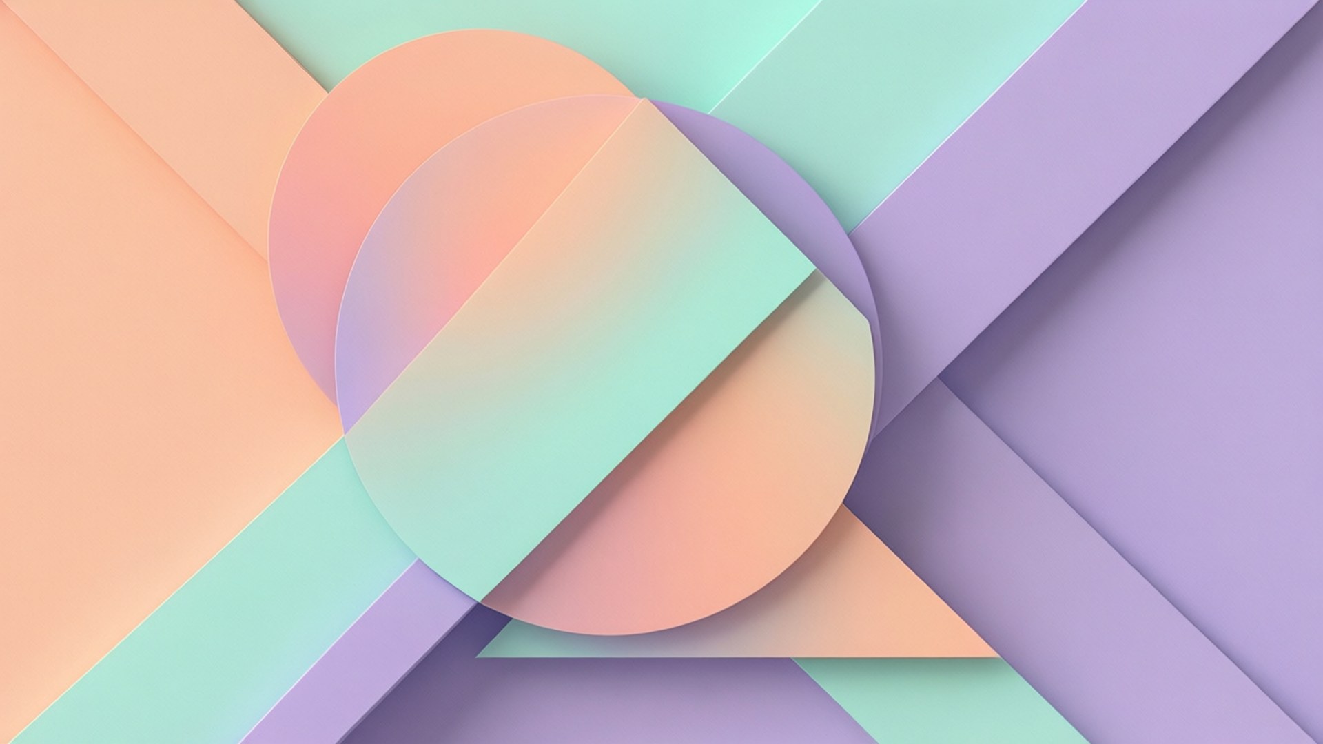Pastel Geometry by Wallpapers.art Studio