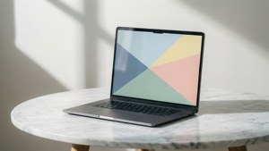 Pastel Geometry Laptop