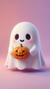 Pastel Ghost Pumpkin