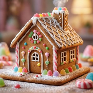 Pastel Gingerbread House