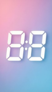 Pastel Gradient Clock