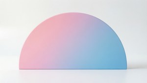 Pastel Gradient Half Circle