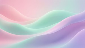 Pastel Gradient Waves
