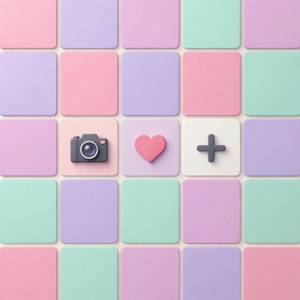 Pastel Grid Feed