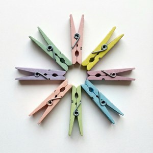 Pastel Mandala Clothespins