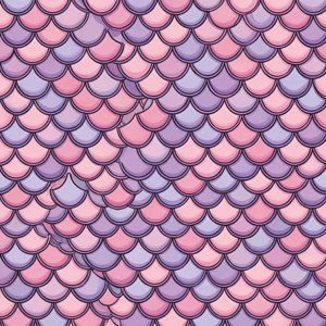 Pastel Mermaid Scale Pattern